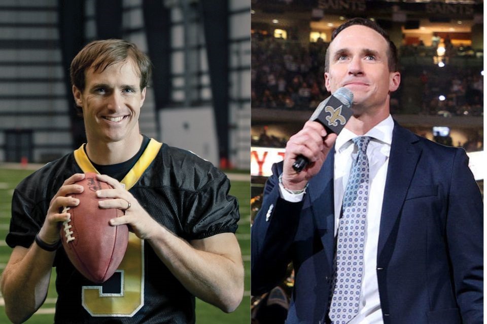 drew brees makes his nbc debut, internet amazed by his new hair