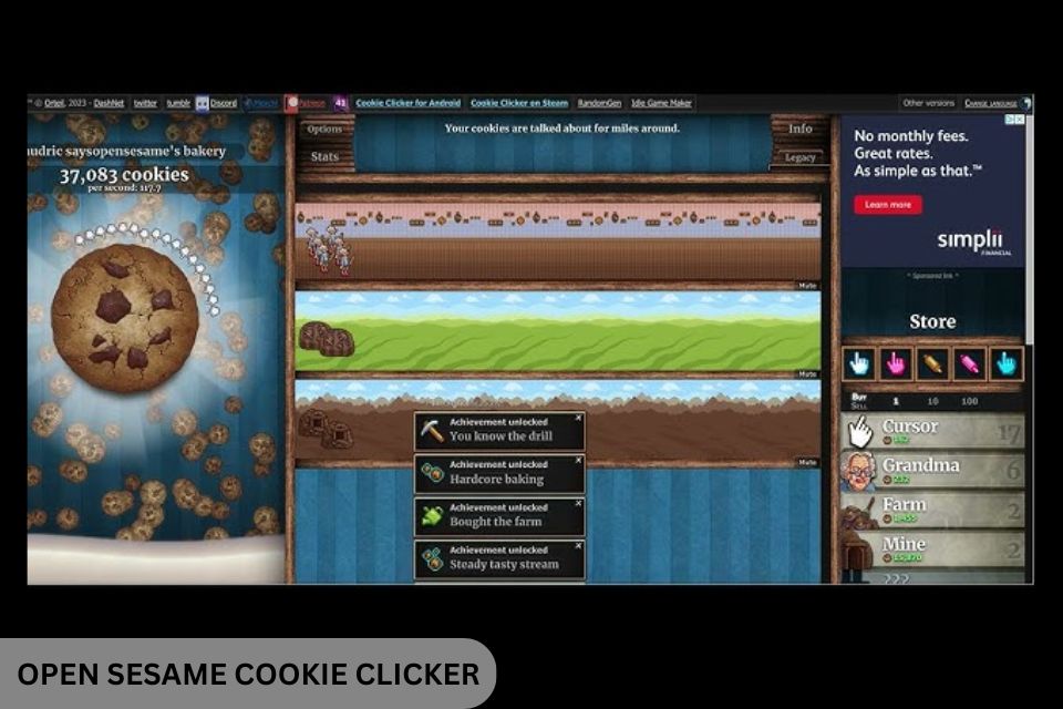 Open Sesame Cookie Clicker